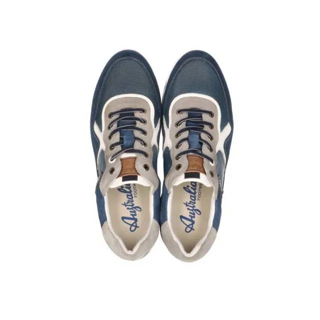 Australian Footwear Mazoni leather 15.1519.01 blue grey white