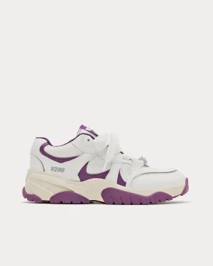 Catfish Lo White / Purple Low Top Sneakers