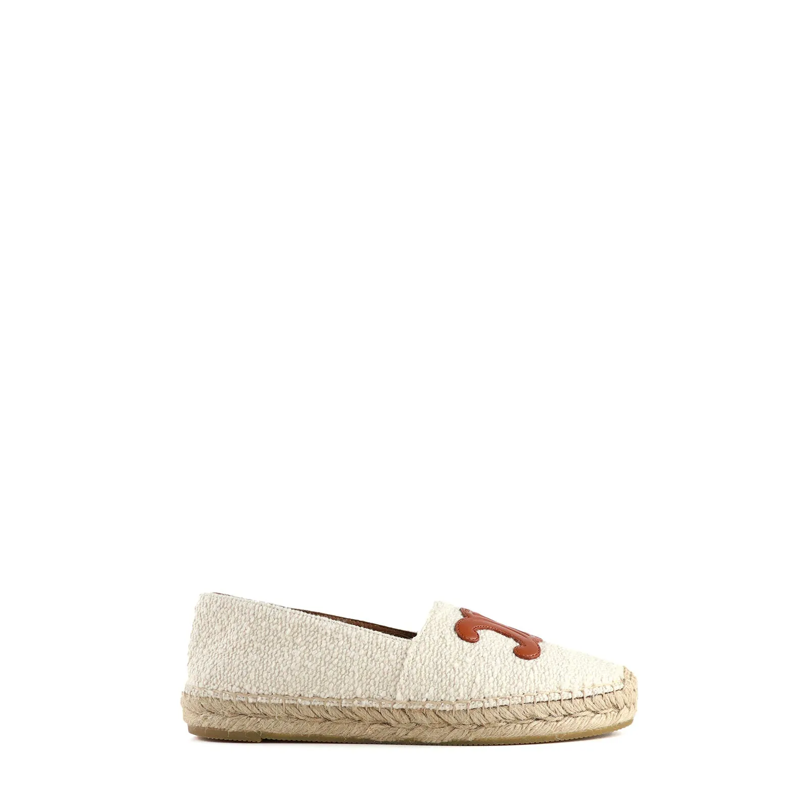 CELINE - Espadrilles Triomphe en tweed et cuir (T39)