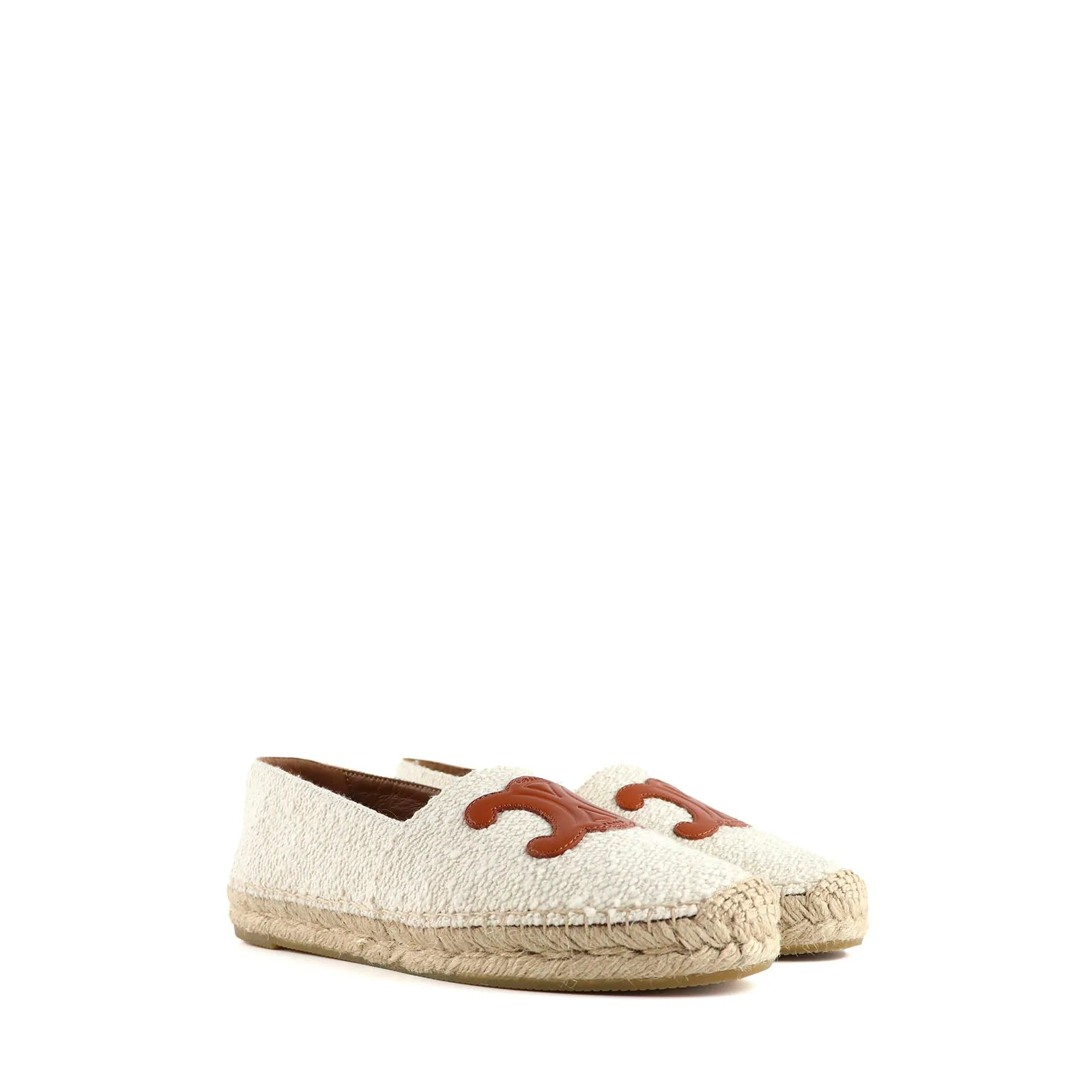 CELINE - Espadrilles Triomphe en tweed et cuir (T39)