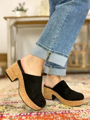 Corky's Footwear Watch Your Back Mule Clog Shoe - Black