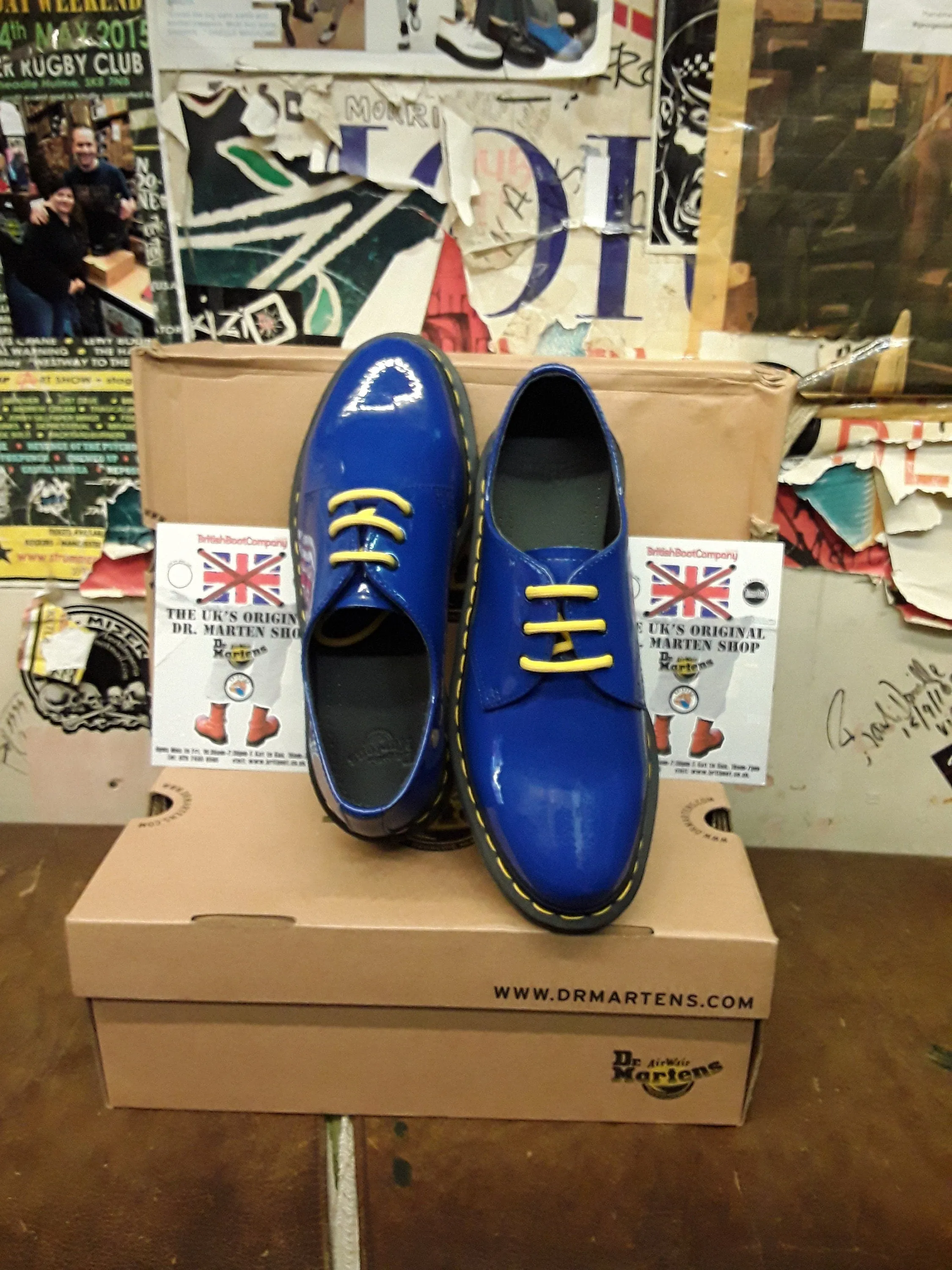 Dr Martens 1461 Royal Blue Patent Size 6 & 7
