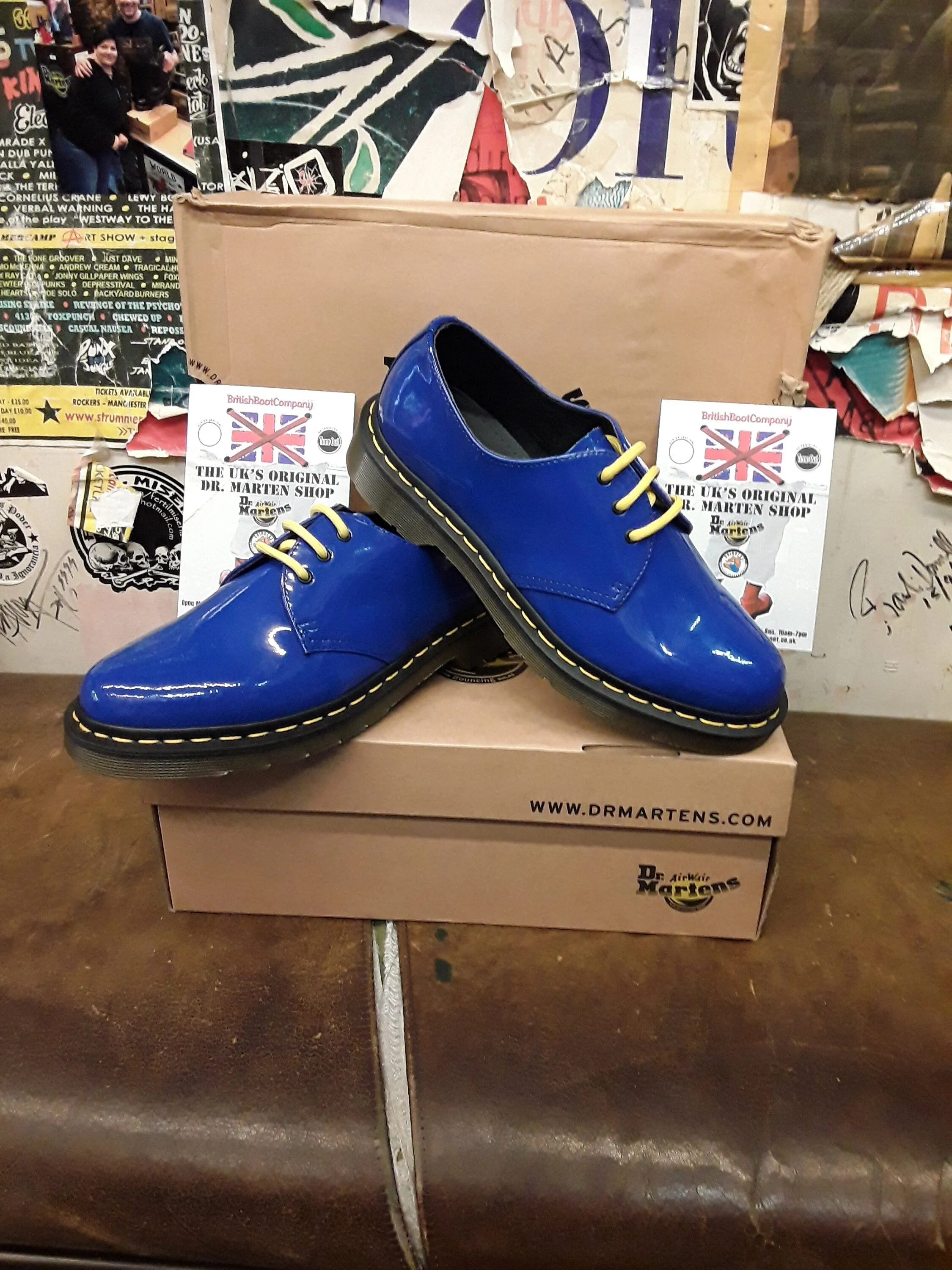 Dr Martens 1461 Royal Blue Patent Size 6 & 7