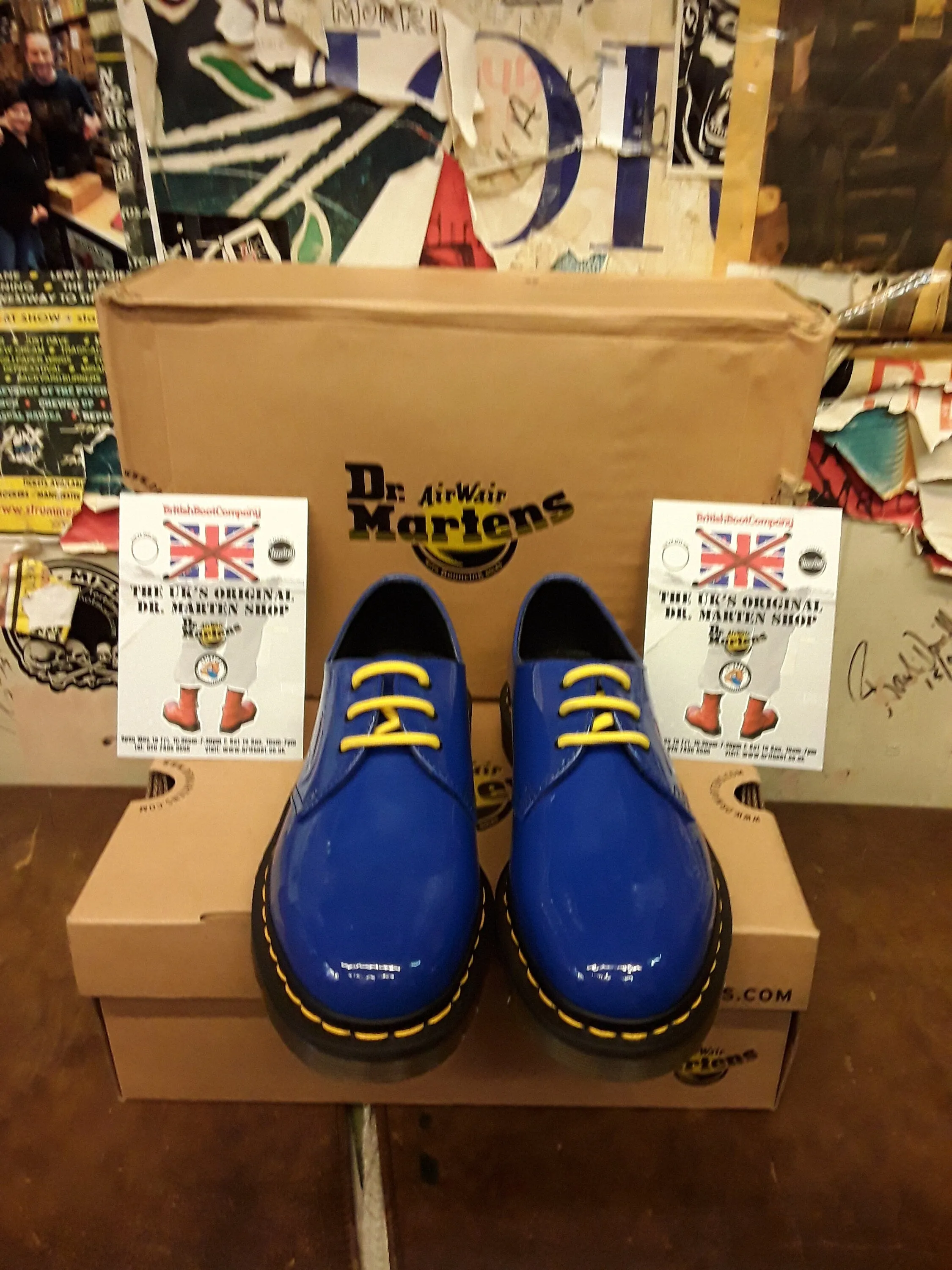 Dr Martens 1461 Royal Blue Patent Size 6 & 7