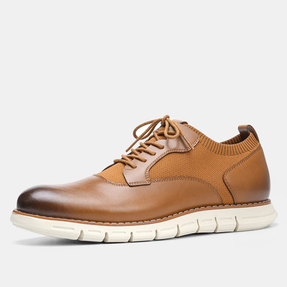Men's Business Casual Single Shoes Flying Knit Men's Shoes | Brodtica.com