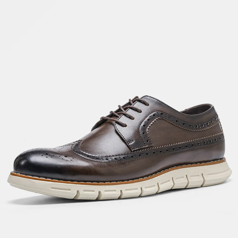 Men's Business Casual Single Shoes Flying Knit Men's Shoes | Brodtica.com