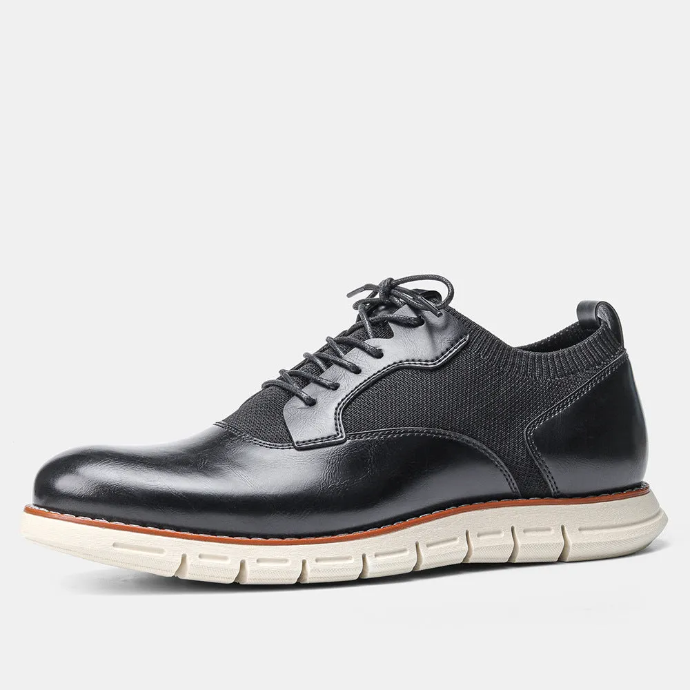 Men's Business Casual Single Shoes Flying Knit Men's Shoes | Brodtica.com
