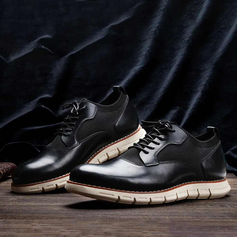 Men's Business Casual Single Shoes Flying Knit Men's Shoes | Brodtica.com