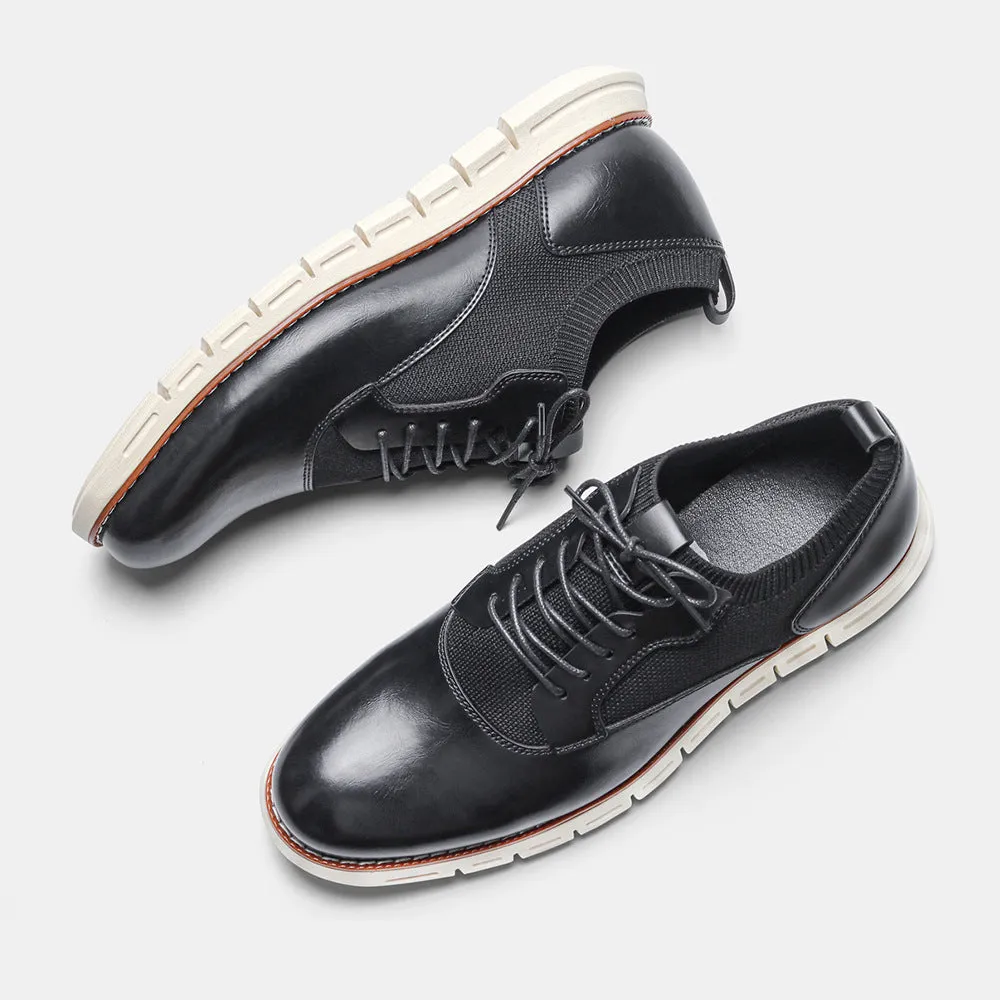 Men's Business Casual Single Shoes Flying Knit Men's Shoes | Brodtica.com