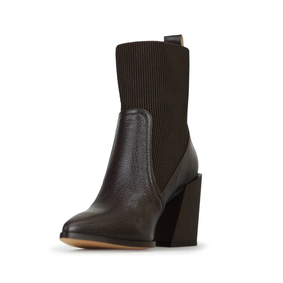 MIA | BOTIN DE PIEL CAFÉ