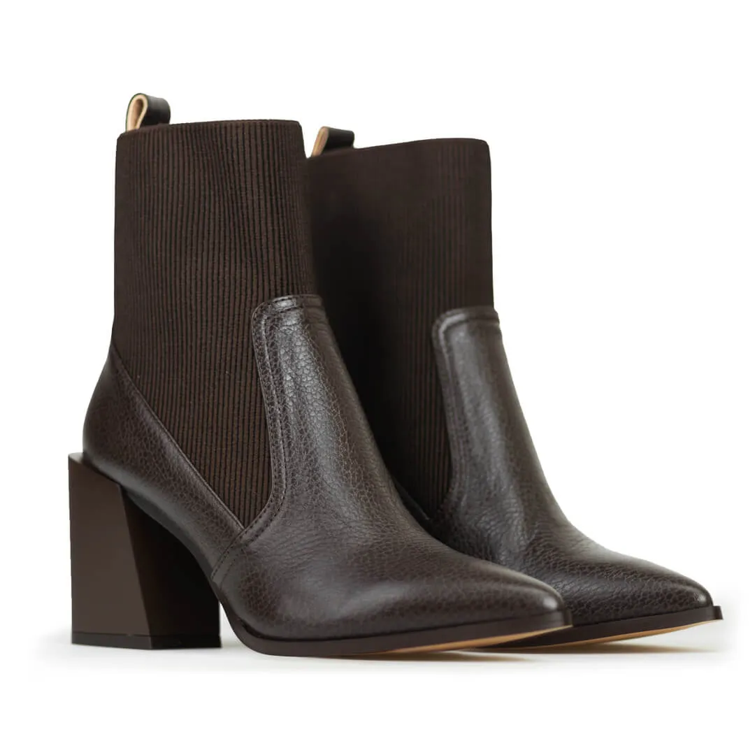 MIA | BOTIN DE PIEL CAFÉ