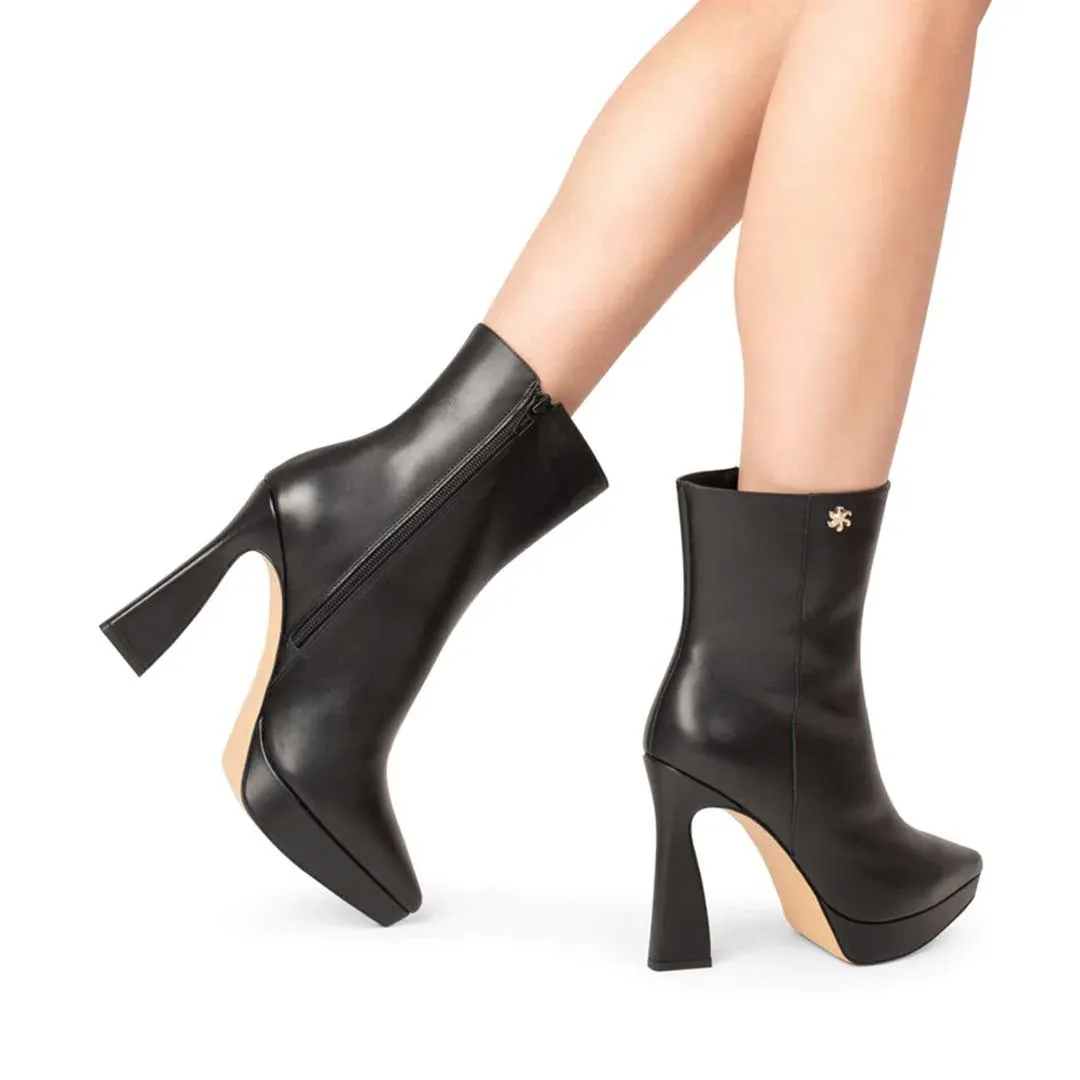 MILA | BOTIN DE PIEL BLACK