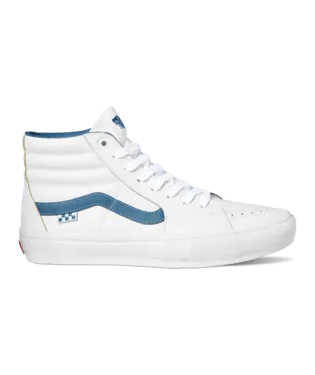 VANS Women's Skate Sk8-Hi Shoes Slushie White/Blue