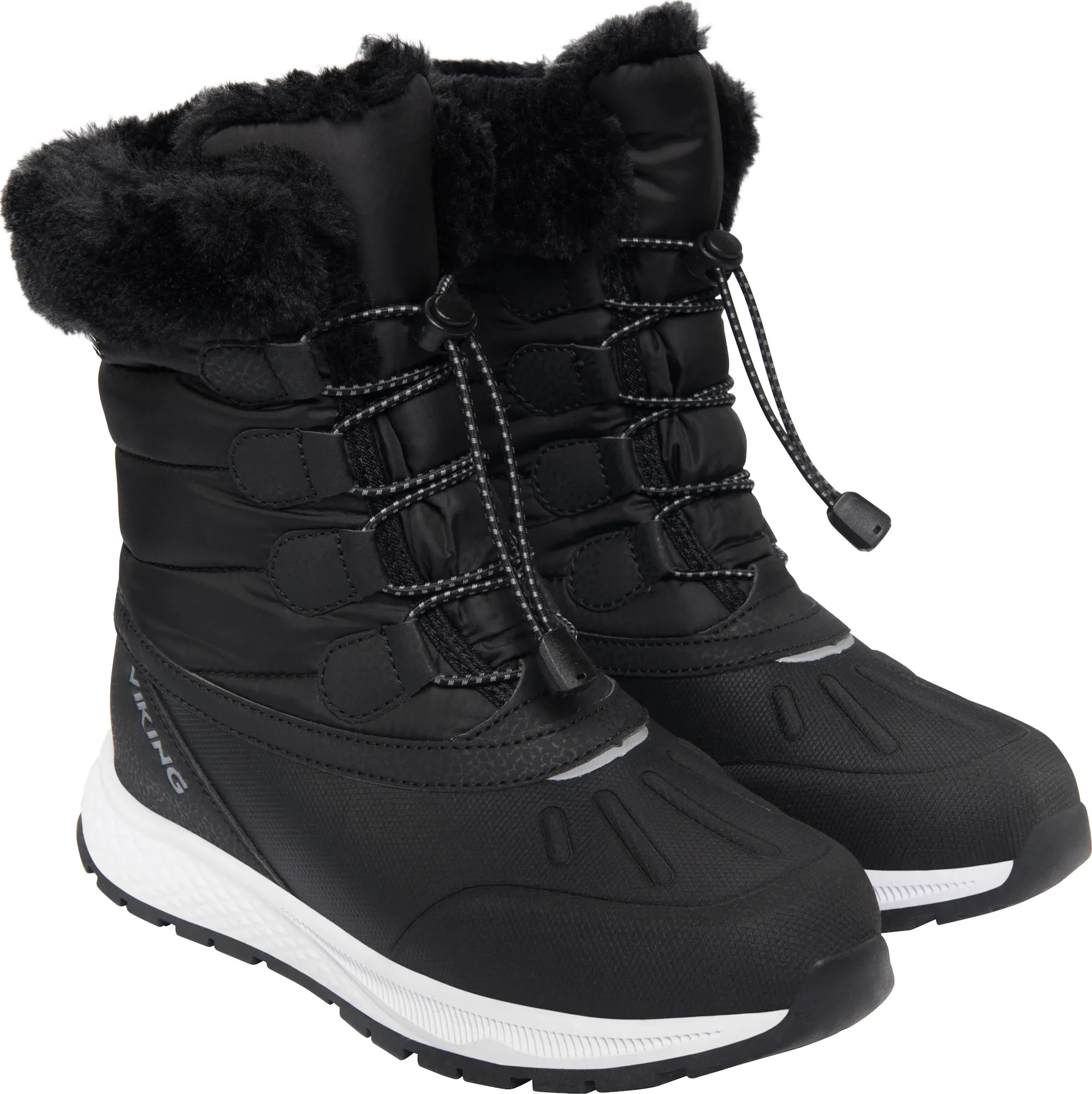 Viking Footwear Kids&#x27; Equip Warm Waterproof Zip Black/Granite | Buy Viking Footwear Kids&#x27; Equip Warm Waterproof Zip Black/Granite here | Outnorth