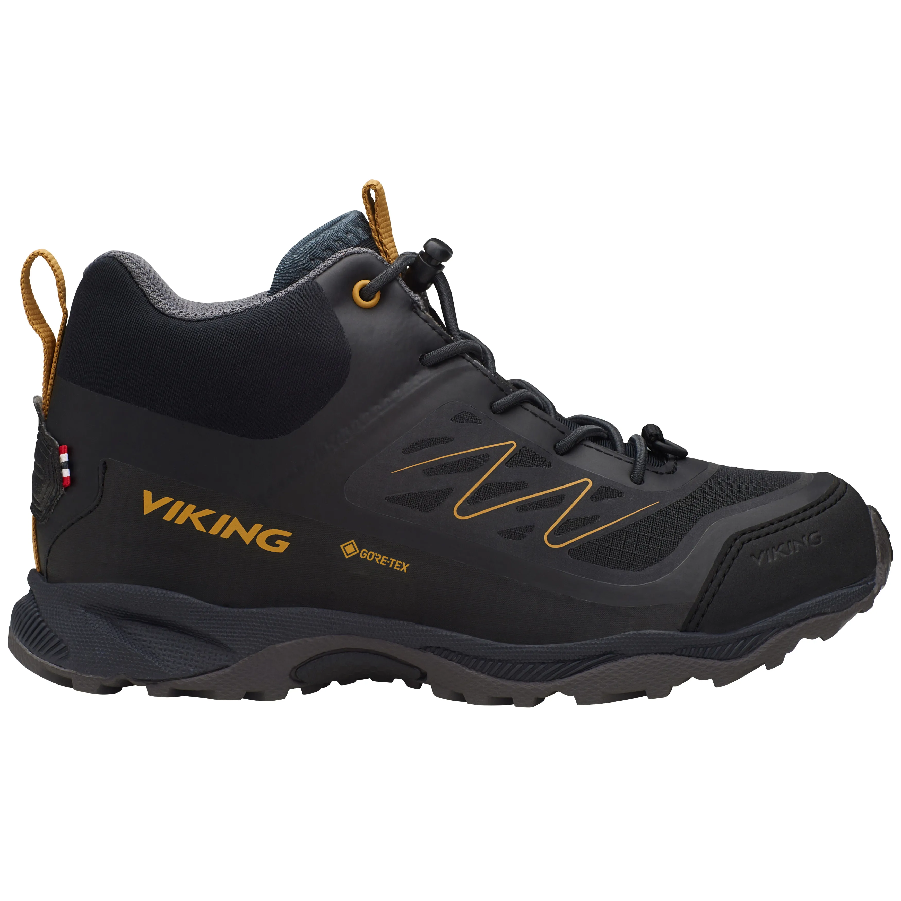 Viking Footwear Kids&#x27; Tind Mid Gore-Tex Black | Buy Viking Footwear Kids&#x27; Tind Mid Gore-Tex Black here | Outnorth