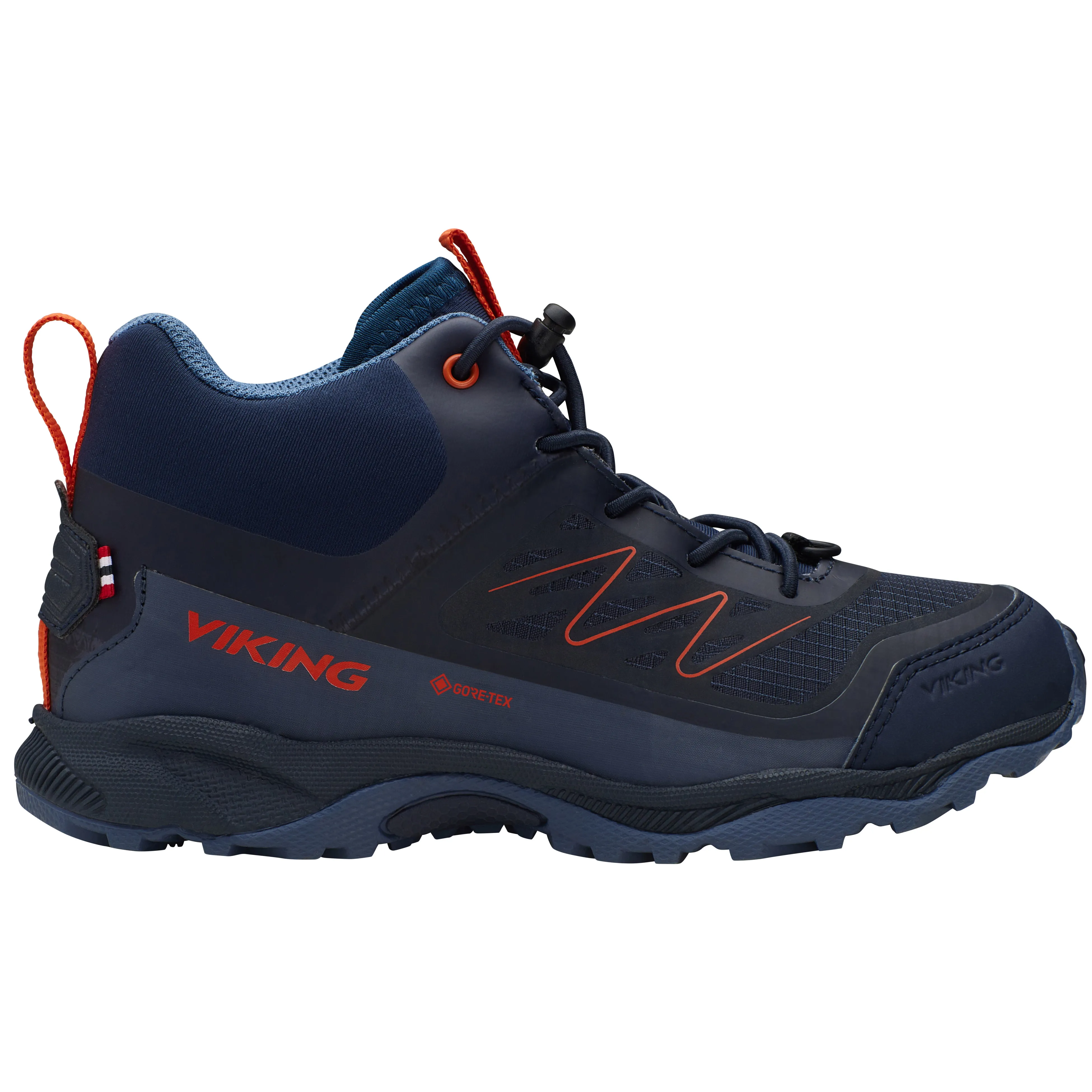 Viking Footwear Kids&#x27; Tind Mid Gore-Tex Navy/Rust | Buy Viking Footwear Kids&#x27; Tind Mid Gore-Tex Navy/Rust here | Outnorth