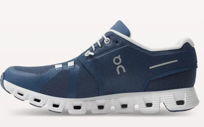 Women's On Running Cloud  5 Denim/White