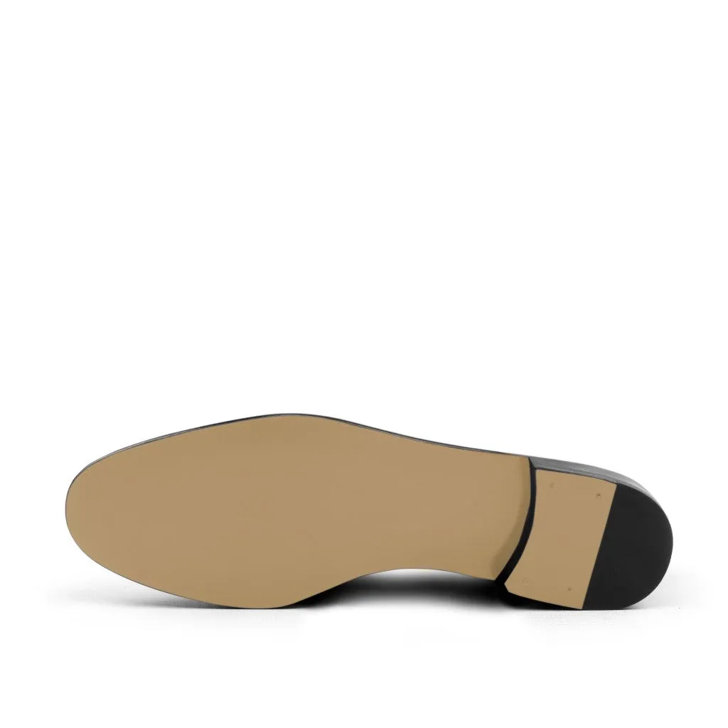Women's Rose Leather Slippers Brown 3206